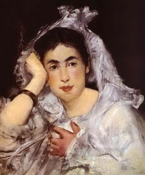Marguerite de Conflans Wearing Hood Eduard Manet Oil Paintings